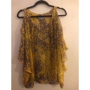 Sheer Cold Shoulder Top